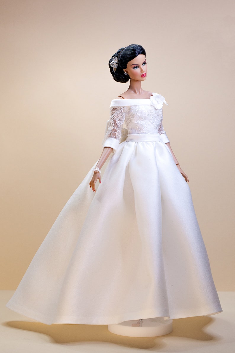 PDF Digital Pattern bridal dress, ball gown dress for Barbie & Integrity toys dolls. VIDEO-tutorial. image 9