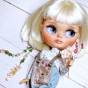Blythe Outfit: Overalls and Shirt for Dolls. Clothes for 30 cm Doll