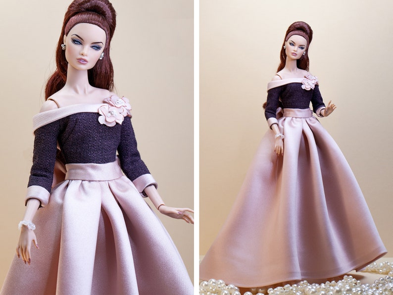 PDF Digital Pattern bridal dress, ball gown dress for Barbie & Integrity toys dolls. VIDEO-tutorial. image 3