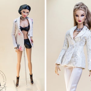 Veste blazer élégante PDF Digital Pattern pour poupées jouets Barbie & Integrity. Didacticiel vidéo. image 7