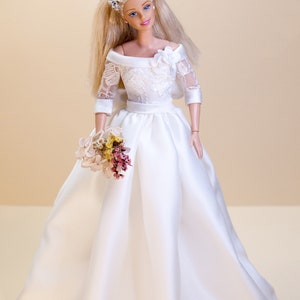 PDF Digital Pattern bridal dress, ball gown dress for Barbie & Integrity toys dolls. VIDEO-tutorial. image 8