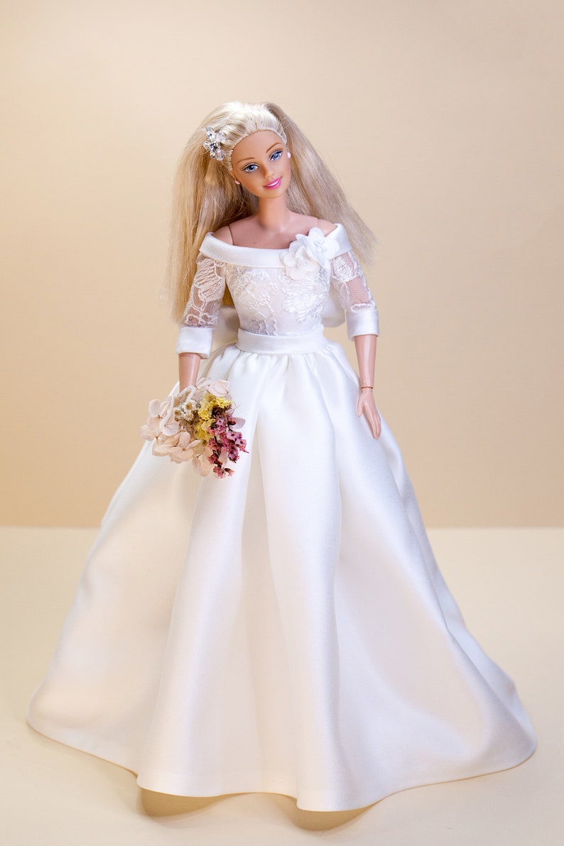 PDF Digital Pattern bridal dress, ball gown dress for Barbie & Integrity toys dolls. VIDEO-tutorial. image 8