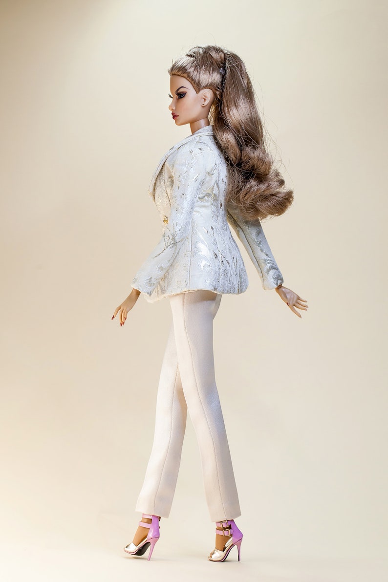 Veste blazer élégante PDF Digital Pattern pour poupées jouets Barbie & Integrity. Didacticiel vidéo. image 3