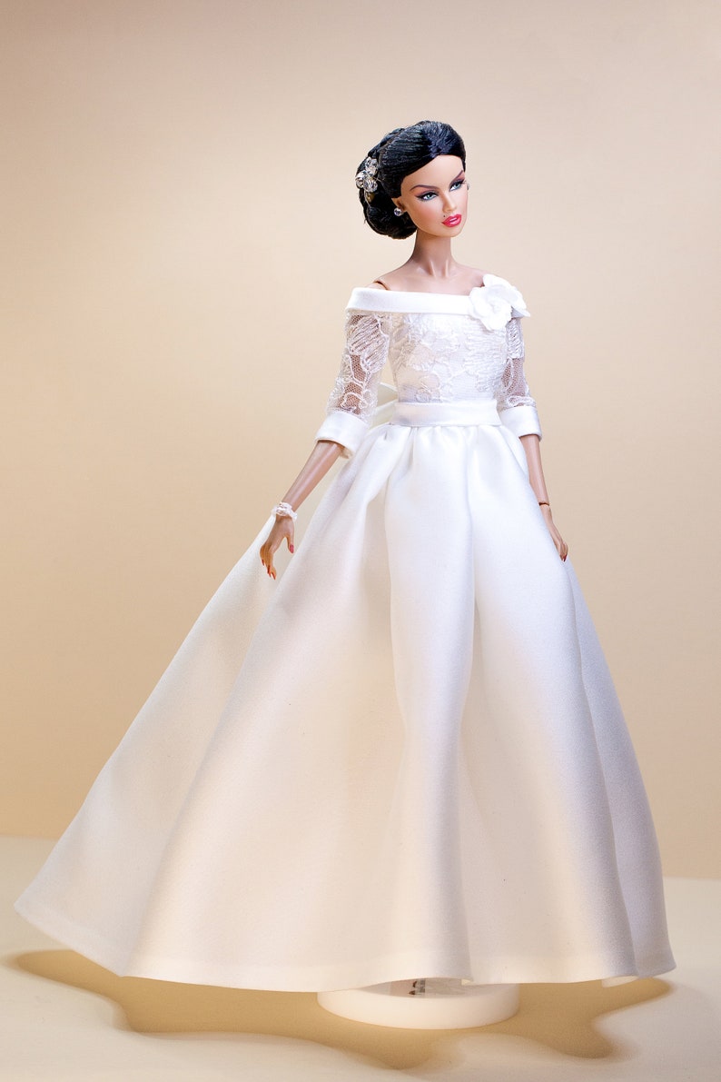 PDF Digital Pattern bridal dress, ball gown dress for Barbie & Integrity toys dolls. VIDEO-tutorial. image 7