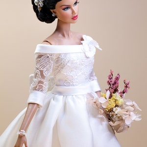 PDF Digital Pattern bridal dress, ball gown dress for Barbie & Integrity toys dolls. VIDEO-tutorial. image 6