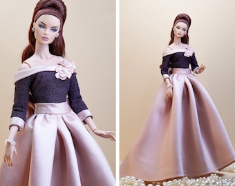 Ball Kleid für Integrity toys Fashion Royalty Nu Face Poppy Parker dolls.