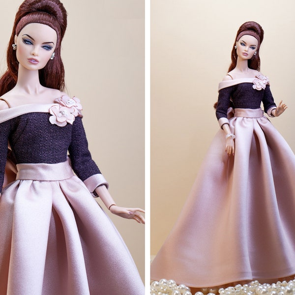 Ball Kleid für Integrity toys Fashion Royalty Nu Face Poppy Parker dolls.