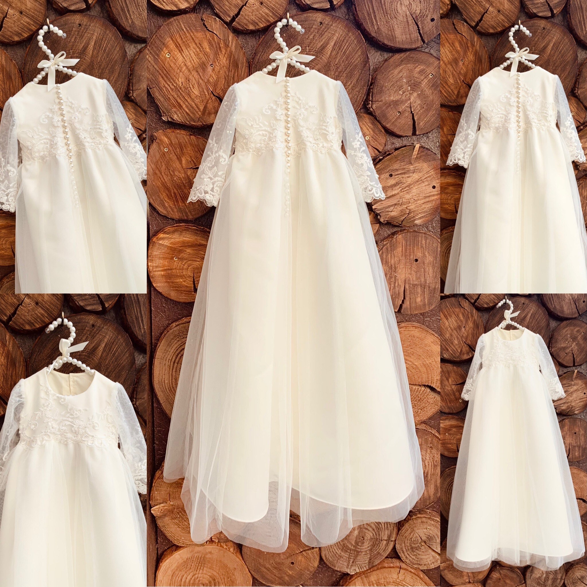 Baby Christening Dress Christening Dress Longsleeved Made Etsy UK