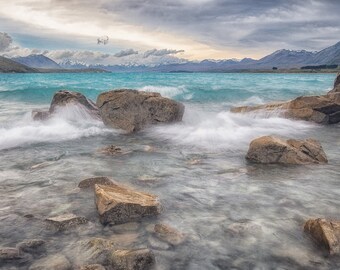 Lebhafter Tekapo-See