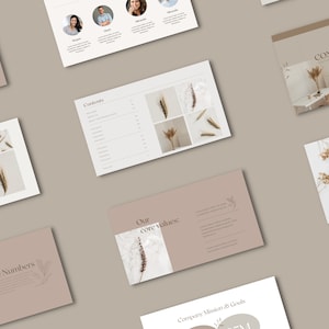 Presentation Template - Canva editable & customizable - Branding Business Powerpoint - 22 pages