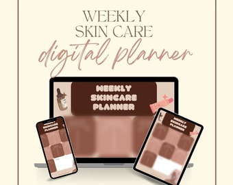 Planificador semanal del cuidado de la piel