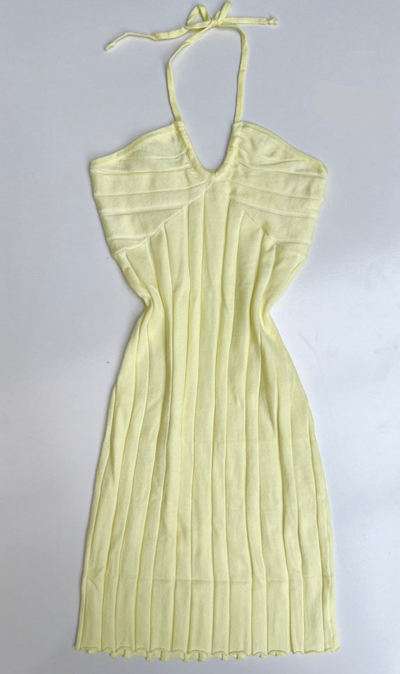Vestido de Kendall Jenner Vestido de punto amarillo Bandeau - Etsy España Vestido de Kendall Jenner Vestido de punto amarillo Bandeau - Etsy España