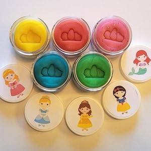 Classic Princess Party Favor Play Doughs - Princess Theme Party Favors - Princess Party - Birthday Party Play dough - Disney Princess