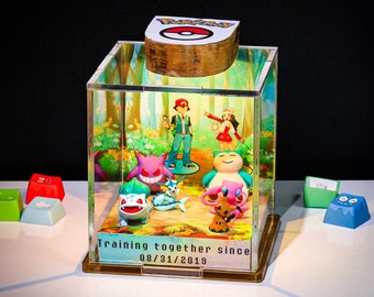 decor vitrine ou diorama pour live stream voggt pokemon yugioh