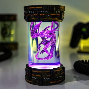 Custom Alien Diorama Alien Epoxt night lamp, Xeno.morph Epoxy Resin Art Lamp, Diorama Night Light, Table Lamp, Halloween gifts