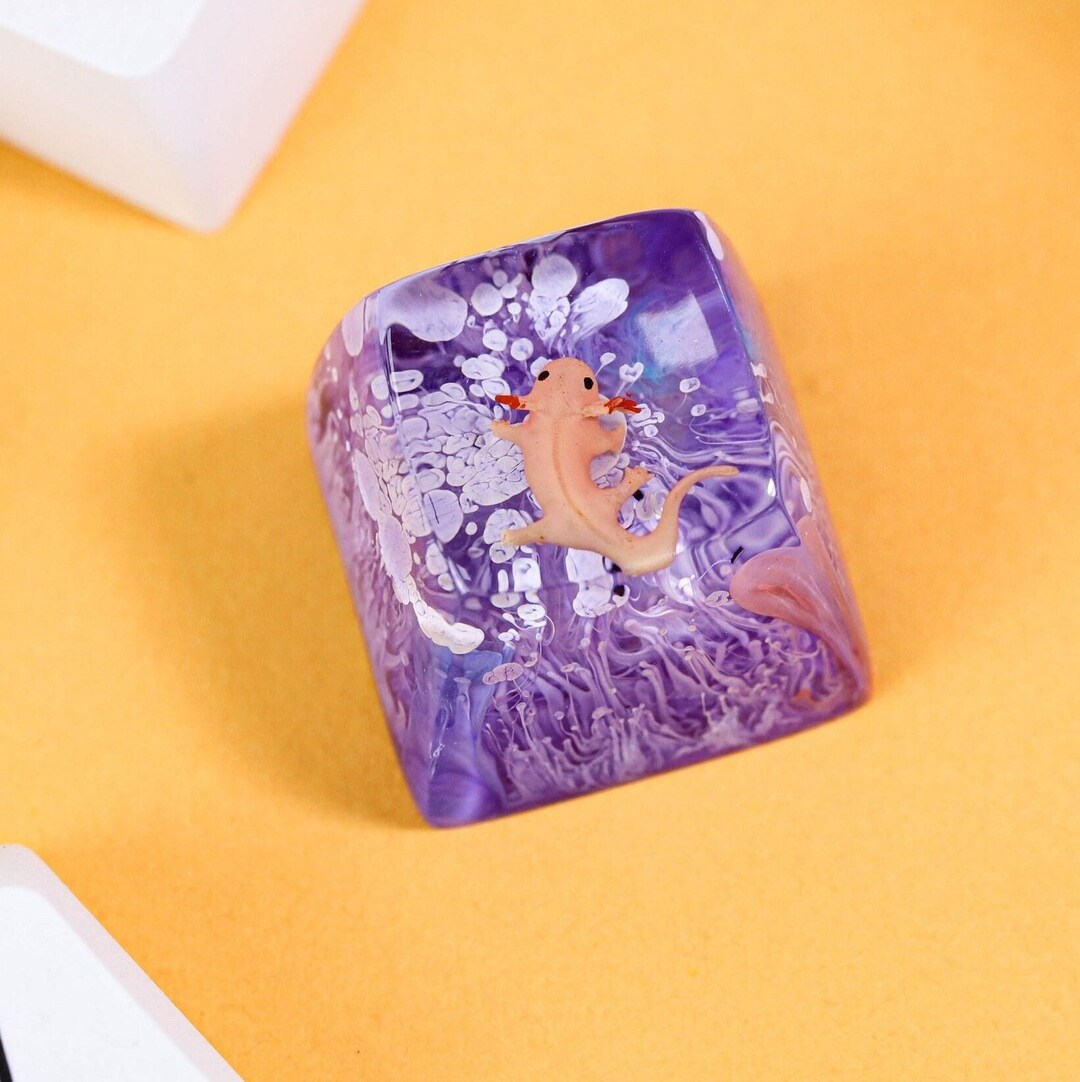 Axolotl Artisan Keycap for Cherry MX Keyboard Minecraft - Etsy Canada