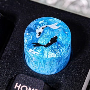 Yin Yang Koi Volume Knobs for mechanical keyboard, Volume Knobs gaming gear, Keychron knobs gifts for boyfriend