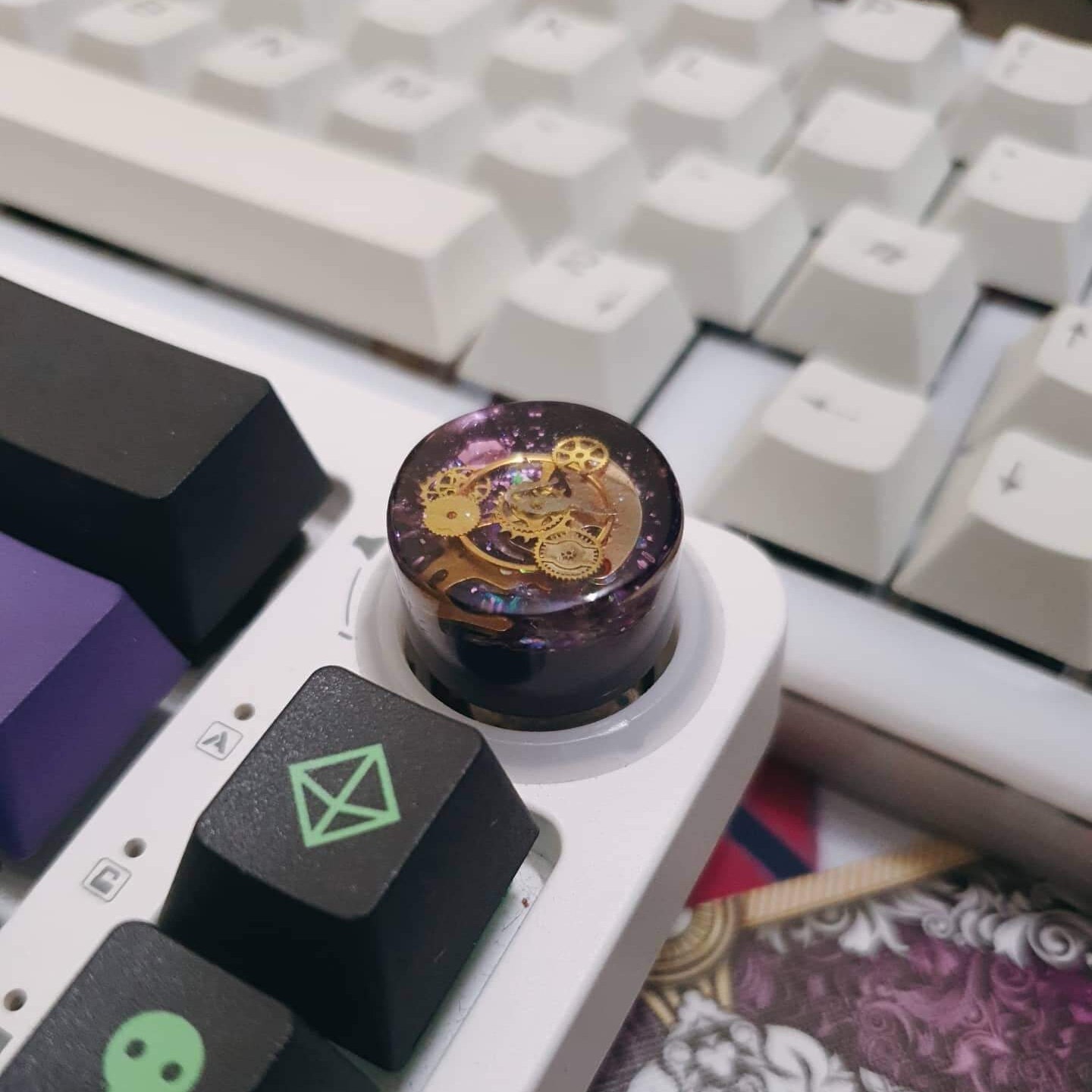 Gear Rotary Knob for Keyboard Resin Keyboard Knob Custom Etsy