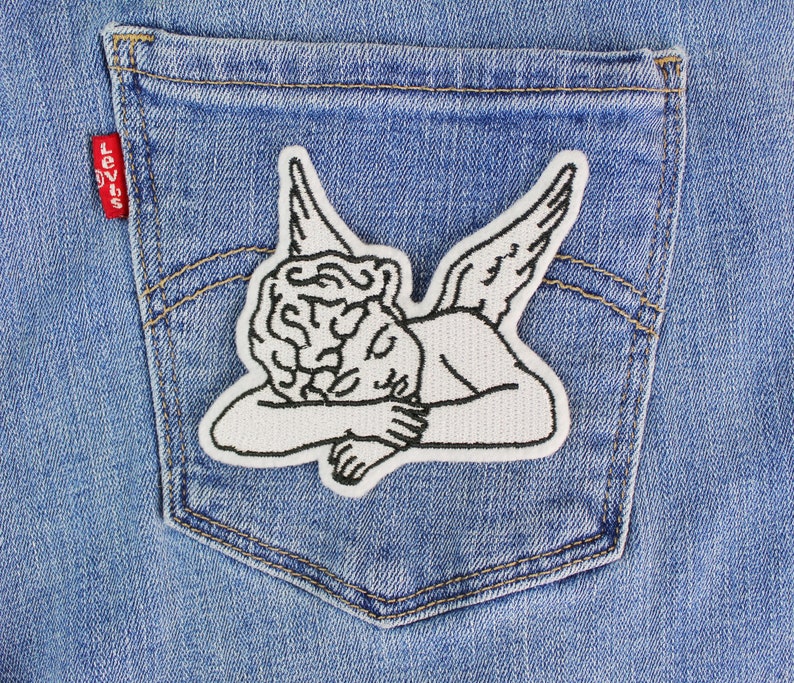 Cupidon Patch Valentines Day Patch Patches pour vestes Grunge Patch Cute Patches Noir