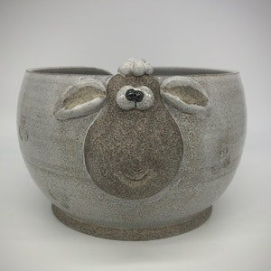 Sheep Yarn Bowl  ~ Handmade