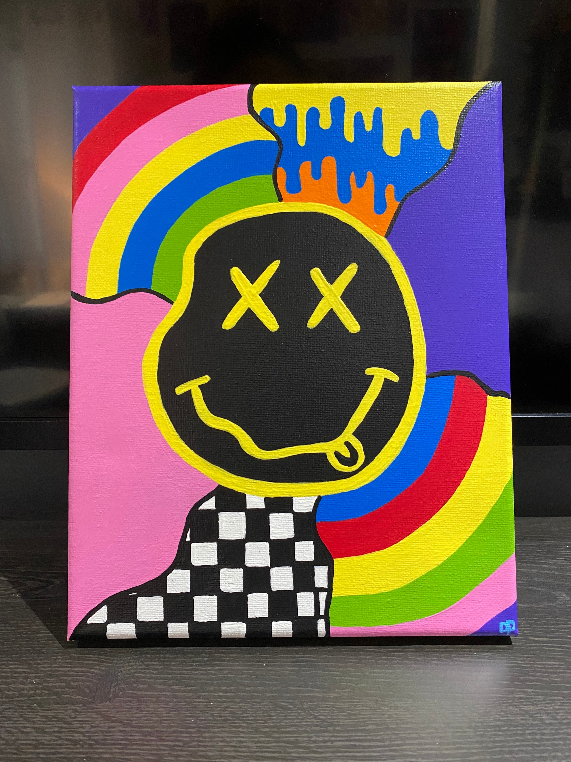 Trippy Nirvana 8x10in Acrylic Canvas Painting. - Etsy