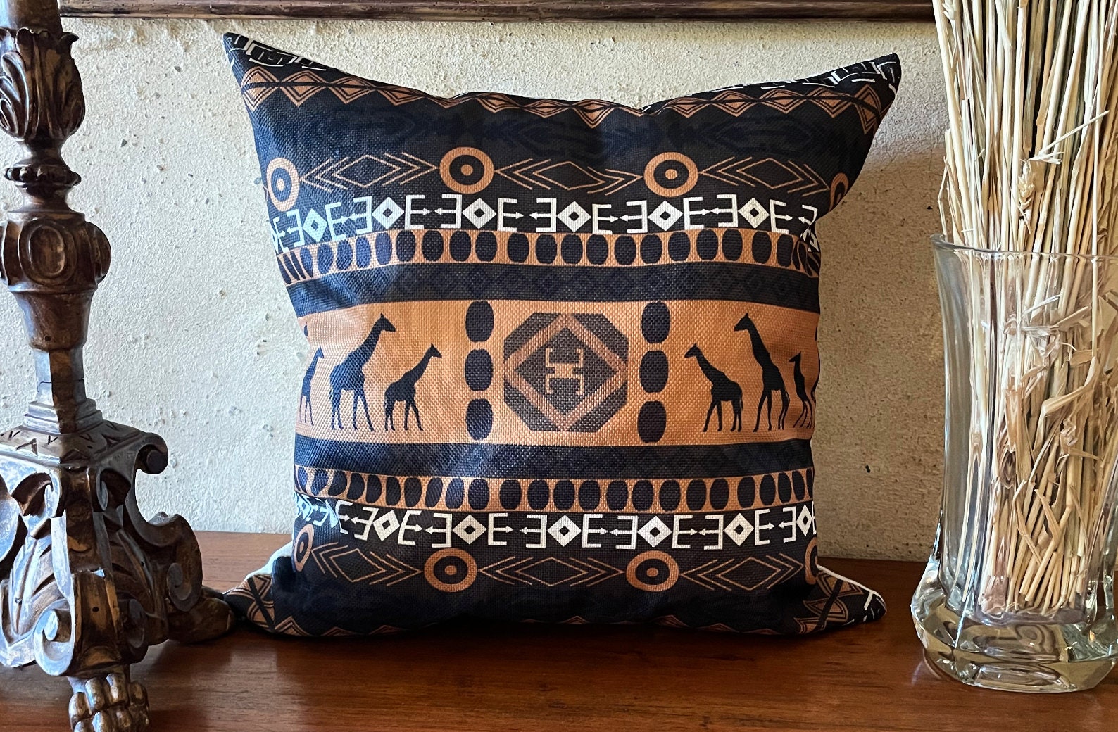 Housse de Coussin Style Africain