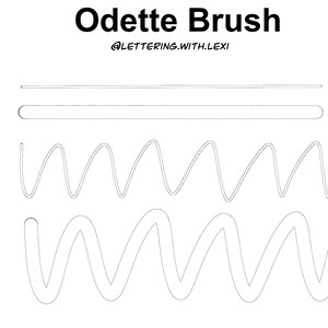 Odette Procreate Brush Instant Download - Etsy
