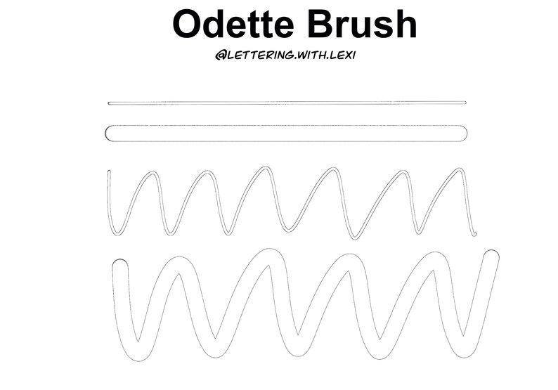 Odette Procreate Brush Instant Download - Etsy