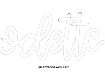 Odette Procreate Brush Instant Download