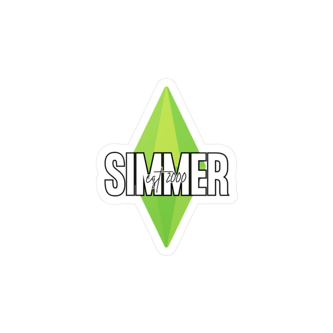 Vinyl Decal Sticker, Kiss Cut Decal Simmer 2000 Established, Custom ...