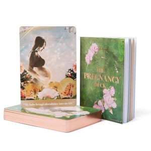 Schwangerschafts-Orakelkarten, Babypartygeschenk, Schwangerschaftsaffirmationen, Schwangerschaftsgeschenk, erste Malmuttergeschenke, werdende Muttergeschenk, Schwangerschaftskarten