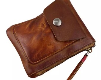 Mens Genuine Leather Wallet Coin Purse