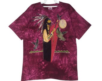 Vintage 90er Jahre The Mountain Gina Graues T-Shirt