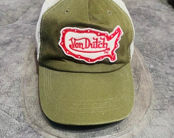 Von Dutch Trucker Mesh Snapback Design Hat And Cap One Size