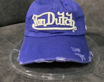 Von Dutch Distressed Design Strapback Hut Und Kappe One Size