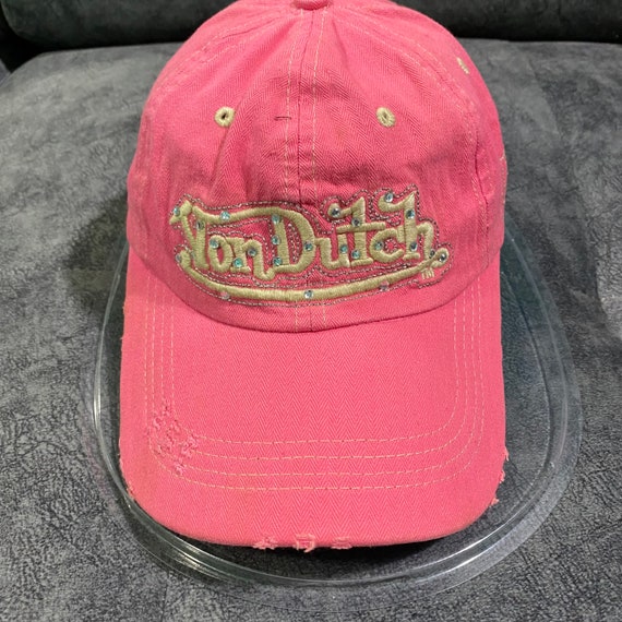 Von Dutch Limited Edition Distressed Design Strapback Hat  display picture 1