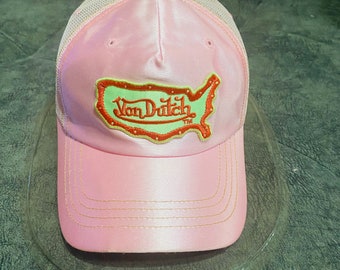 Von Dutch Trucker Mesh Snapback Design Hat And Cap One Size