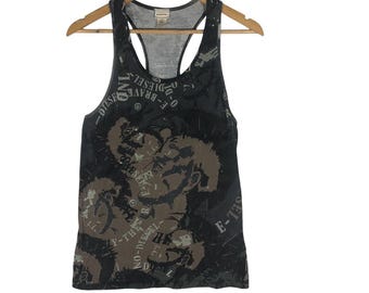 Vintage Diesel Mohawk Tank Top mit Bedruckten Stoff