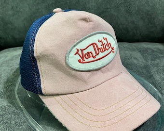 Von Dutch Trucker Mesh Samt Snapback Mütze Und Kappe One Size