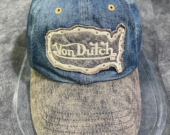 Von Dutch Jeans Leder Design Strapback Hut Und Kappe One Size