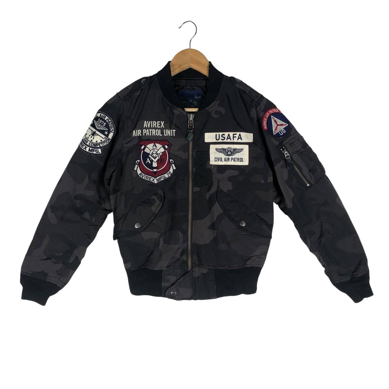 AVIREX　CIVIL AIR PATROLL-2 迷彩柄 フライトジャト Vintage Avirex Air Patrol Varsity Jacket - Etsy