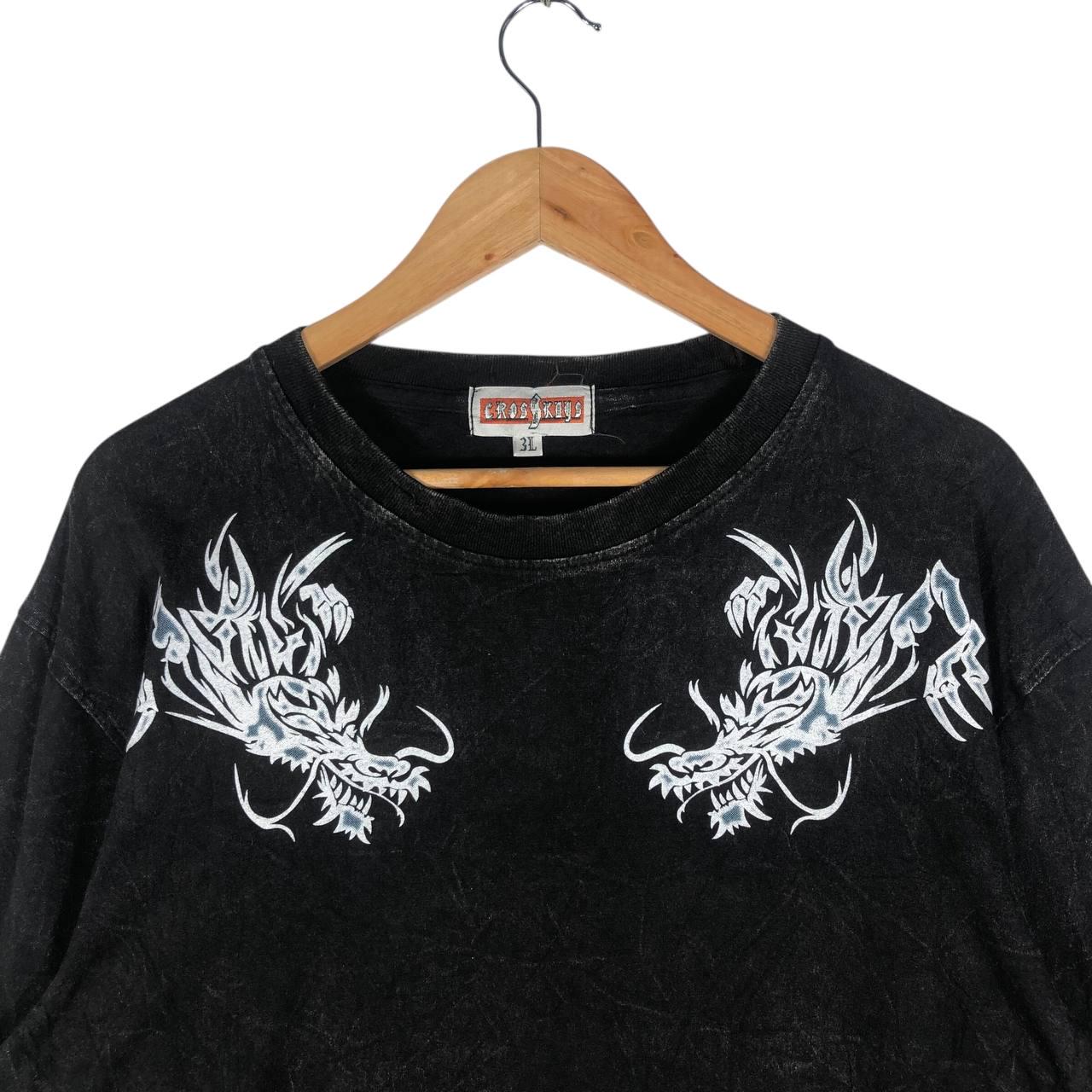Vintage Crosskeys Sukajan Dragon Long Sleeve T-shirt - Etsy