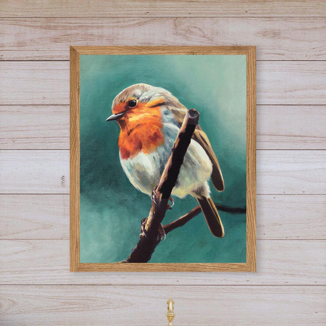 羅本製所 art work robin ポスター Amazon.com: Robin Wall Art Print - Robin Print Poster Unframed