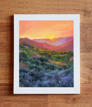 Brushme Pittura Con I Numeri Paradise World: Paesaggio Di Montagna, 40x50 Cm Senza Cornice, Kit Completo Per Adulti, Attività Antistress