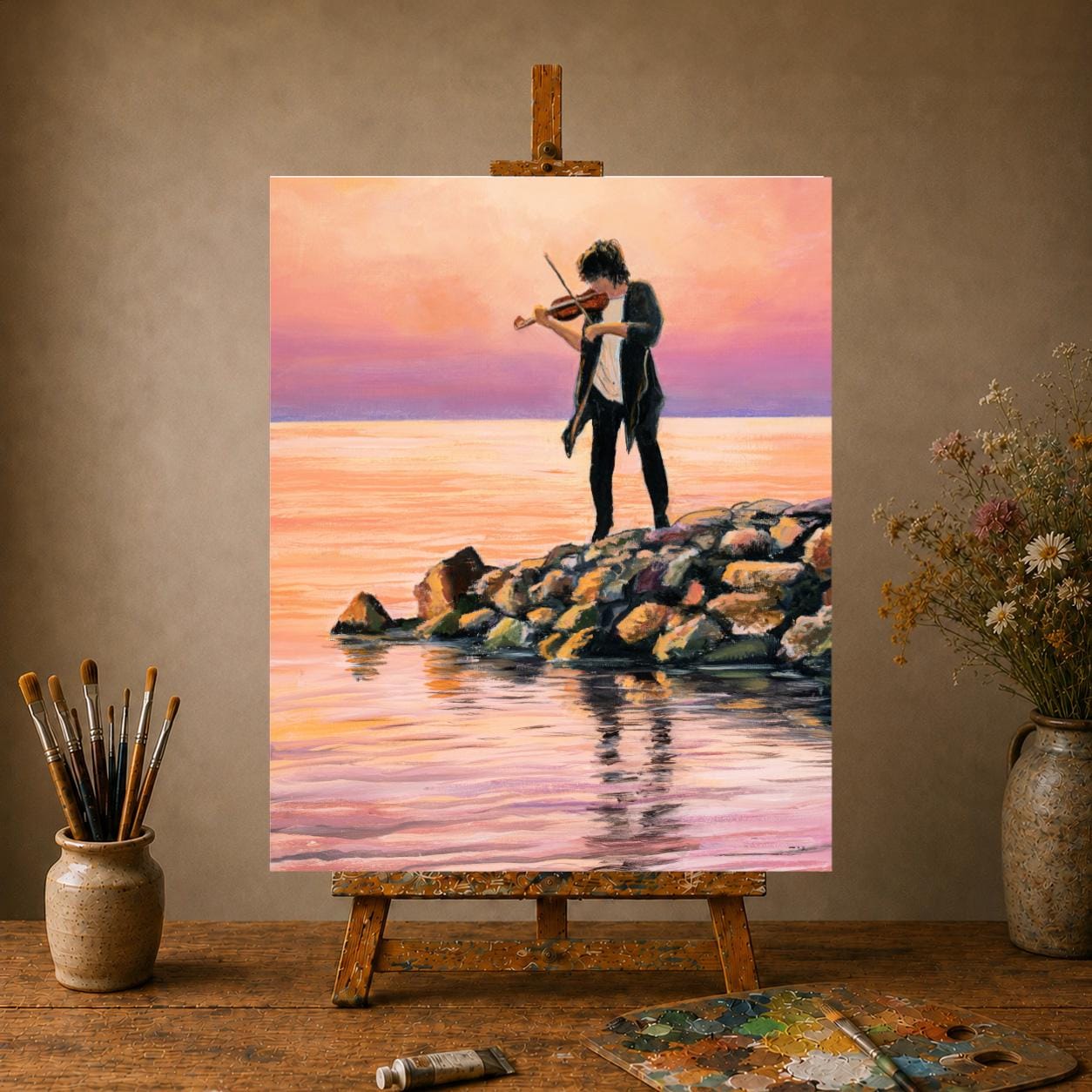 Violinist Painting - Etsy Hong Kong