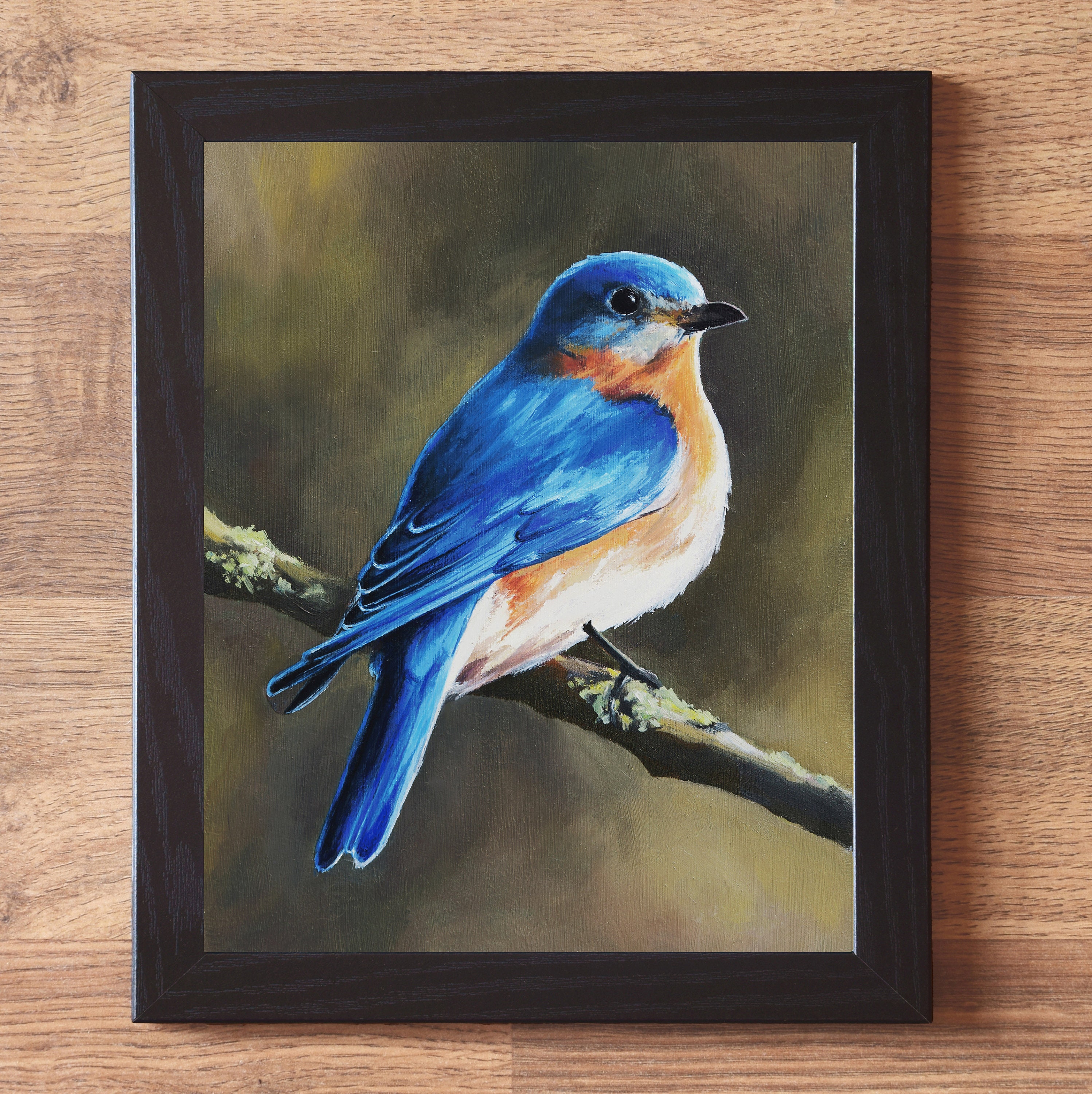 イースタンブルーバードのアートワーク、幸せの鳥の壁アート