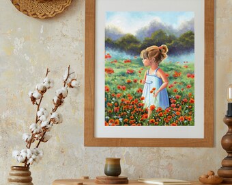 油彩画 子供と女性の風景 バルコニーの女と子ども - 最高級複製画専門店 《 ワールド