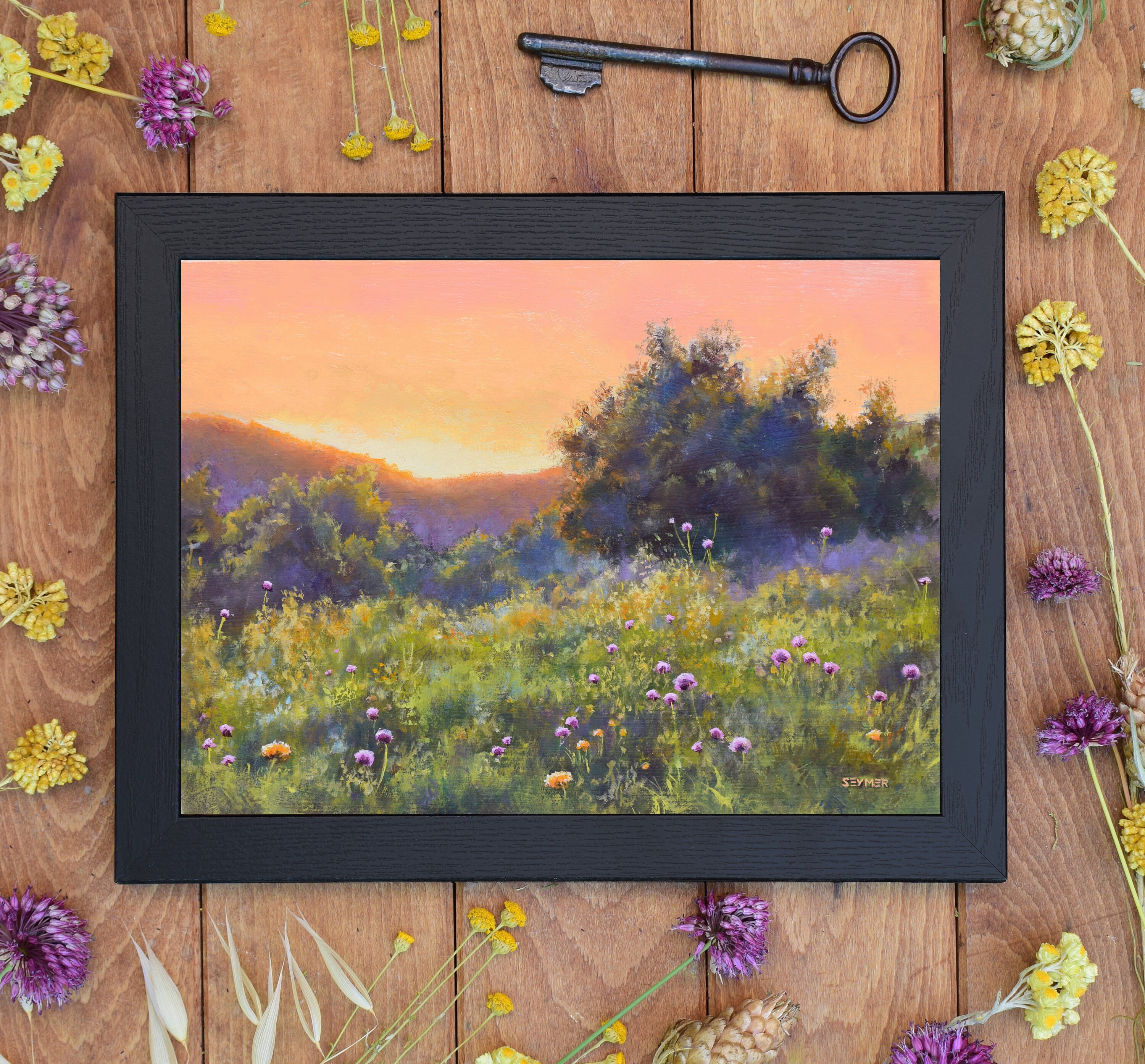 Wildflowers Spring Original Painting Field Landscape Oil - Etsy