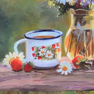 YEESAM ART Pittura Ad Olio Per Numeri Per Adulti E Bambini - Kit Fai Da Te 40x50 Cm Con Tela Prestampata, Pennelli E Colori Acrilici - Quadro Vaso Di Fiori, Senza Cornice, Principianti
