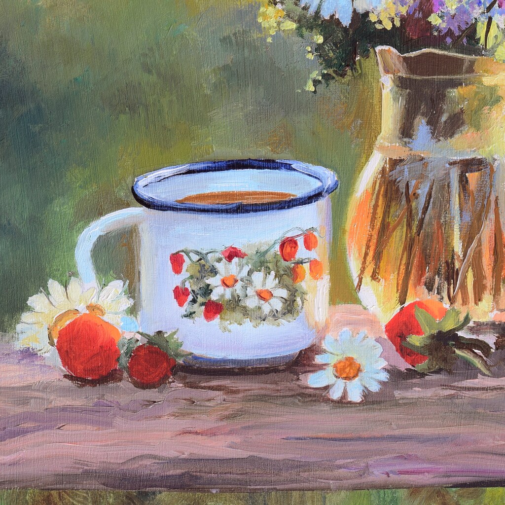 YEESAM ART Pittura Ad Olio Per Numeri Per Adulti E Bambini - Kit Fai Da Te 40x50 Cm Con Tela Prestampata, Pennelli E Colori Acrilici - Quadro Vaso Di Fiori, Senza Cornice, Principianti